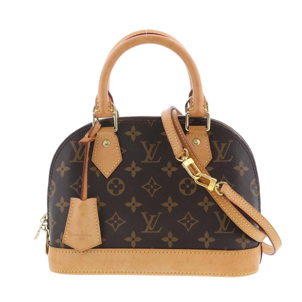 LOUIS VUITTON Alma Bag Handbag Monogram Brown